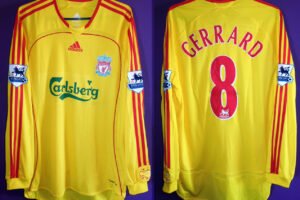 liverpool gerrard jersey 2006 07 player issue
