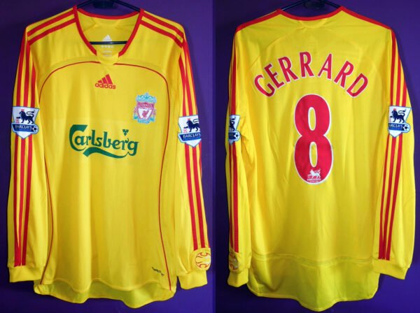 liverpool gerrard jersey 2006 07 player issue