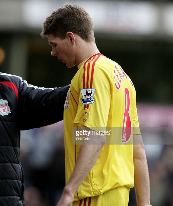 liverpool gerrard jersey 2006 07 player issue premier league