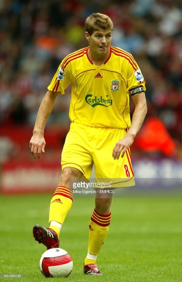 liverpool gerrard jersey 2006 07 player issue premier league
