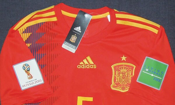 esp2018busquets4 Spain Iniesta Jersey 2018 World Cup