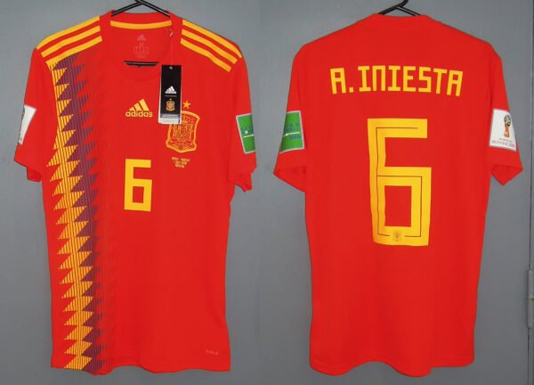 esp2018iniesta1M Spain Iniesta Jersey 2018 World Cup
