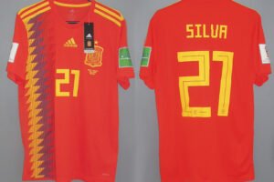 Spain David Silva Jersey 2018 World Cup vs Russia