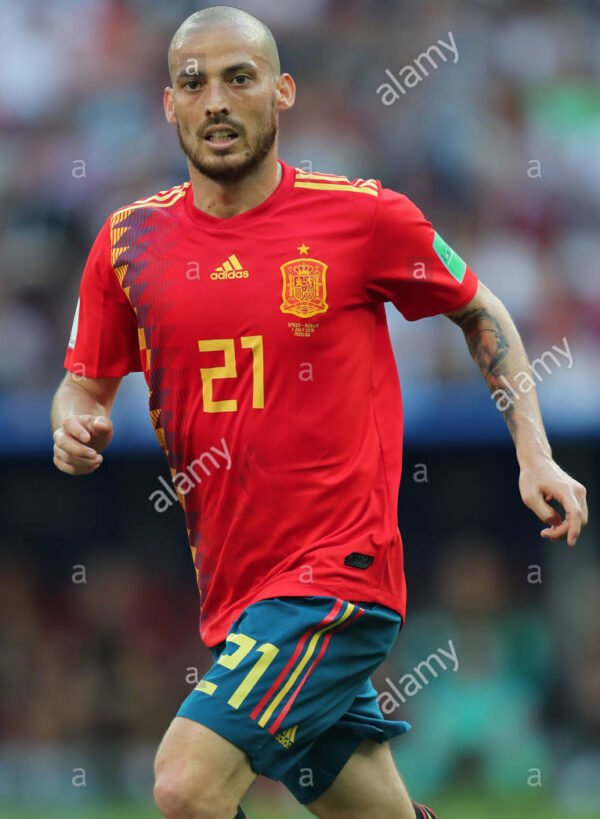 esp2018silva4 Spain David Silva Jersey 2018 World Cup vs Russia