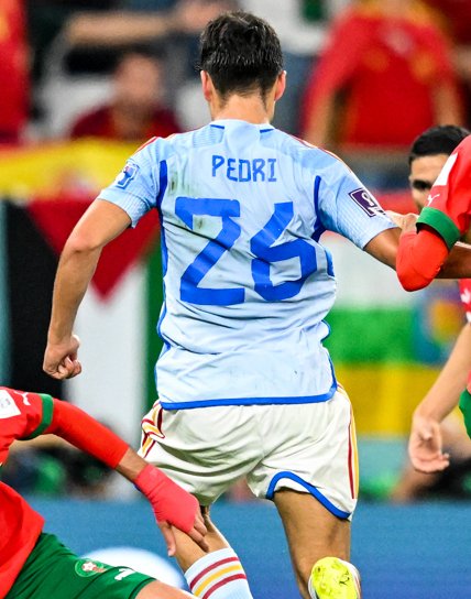 Spain Pedri Jersey 2022 World Cup