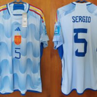 Spain Sergio Busquets Jersey 2022 World Cup