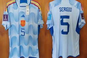 Spain Sergio Busquets Jersey 2022 World Cup