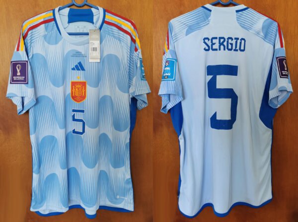 Spain Sergio Busquets Jersey 2022 World Cup