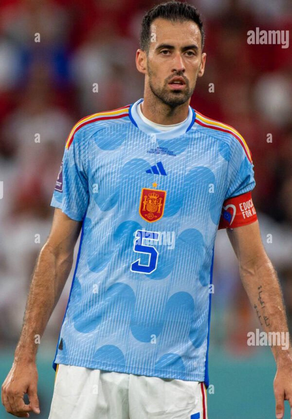 Spain Sergio Busquets Jersey 2022 World Cup