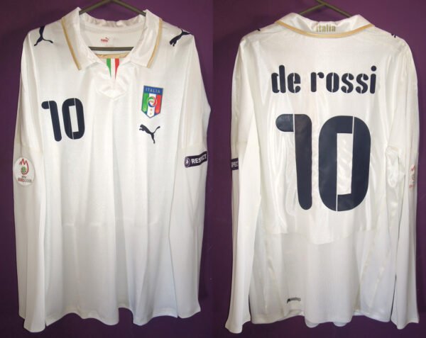 Italy De Rossi Jersey 2008 Player Issue Euro