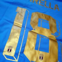 italia2021barella5 Italy Chiellini Jersey 2022 Player Issue Finalissima vs Argentina