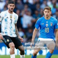 italia2021barella8 Italy Chiellini Jersey 2022 Player Issue Finalissima vs Argentina