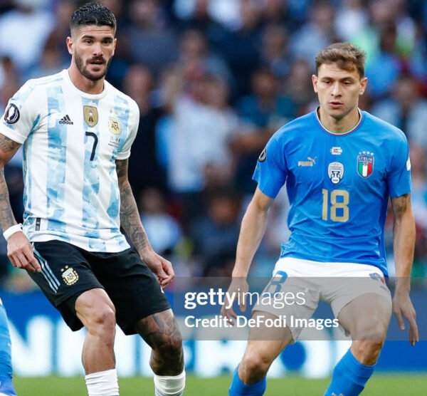 italia2021barella8 Italy Chiellini Jersey 2022 Player Issue Finalissima vs Argentina