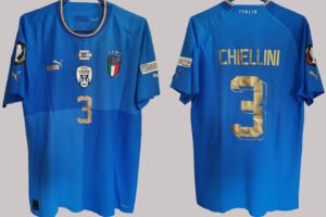 Italy Chiellini Jersey 2022 Player Issue Finalissima