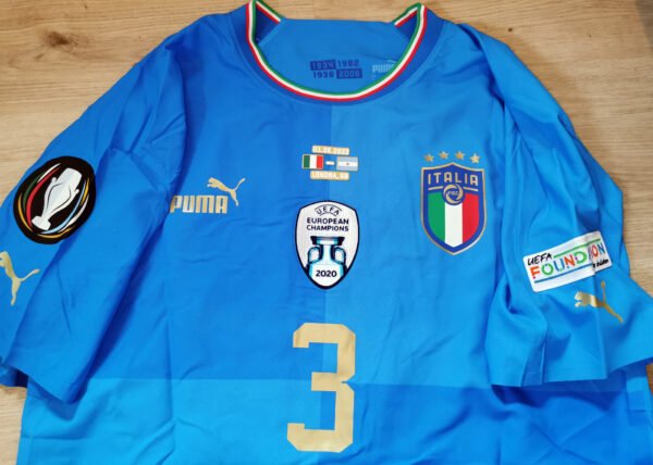 Italy Chiellini Jersey 2022 Player Issue Finalissima