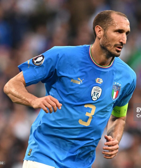 Italy Chiellini Jersey 2022 Player Issue Finalissima