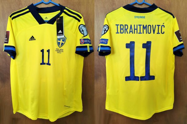Sweden Ibrahimovic Jersey 2021 Word Cup Qualy vs Spain