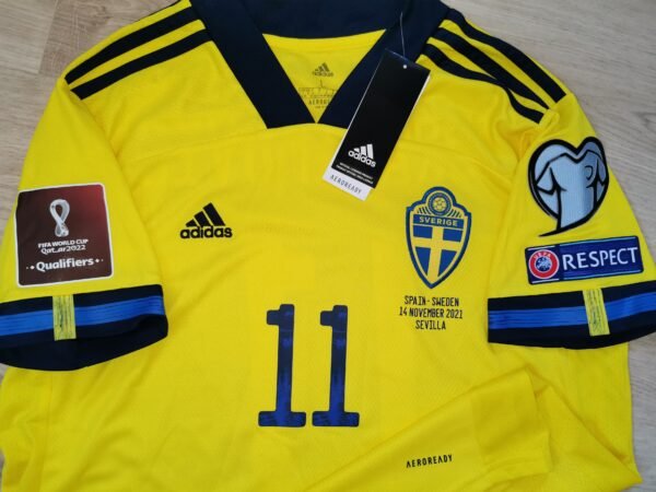 Sweden Ibrahimovic Jersey 2021 Word Cup Qualy vs Spain