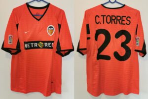 Valencia Curro Torres Jersey 2001/02 La Liga